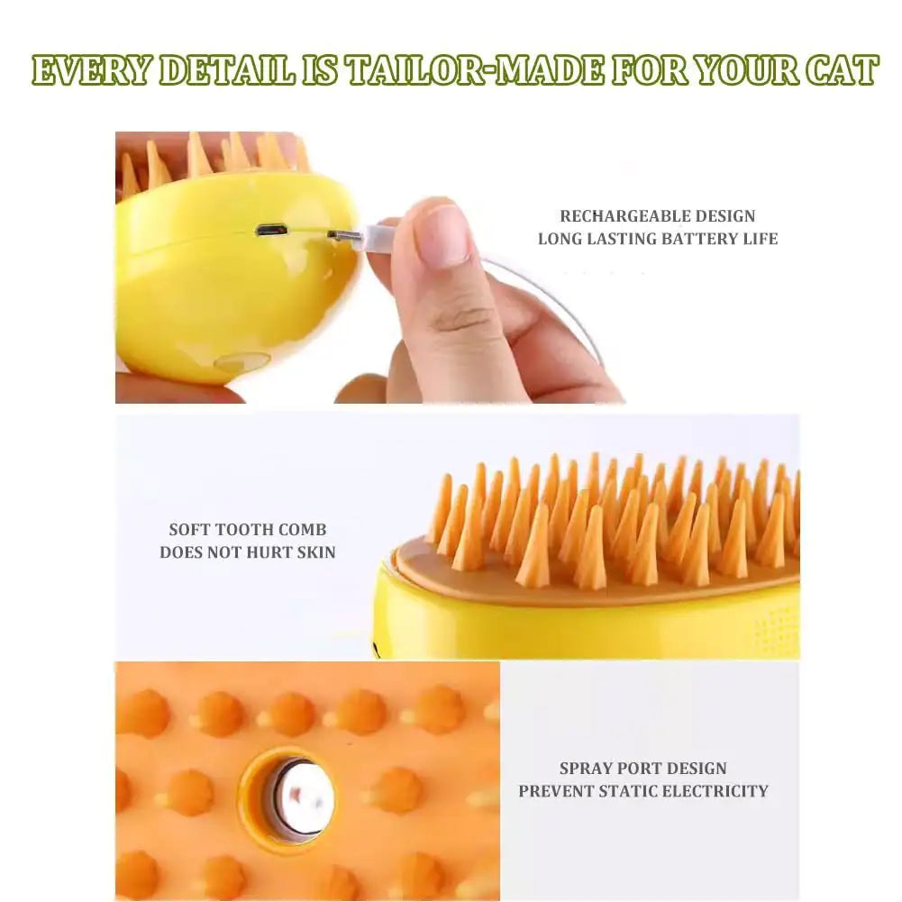 Premium 3-in-1 Pet Grooming Brush