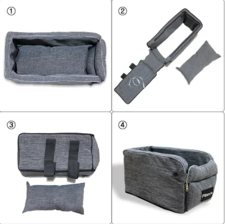 Premium Portable Pet Dog Car Seat